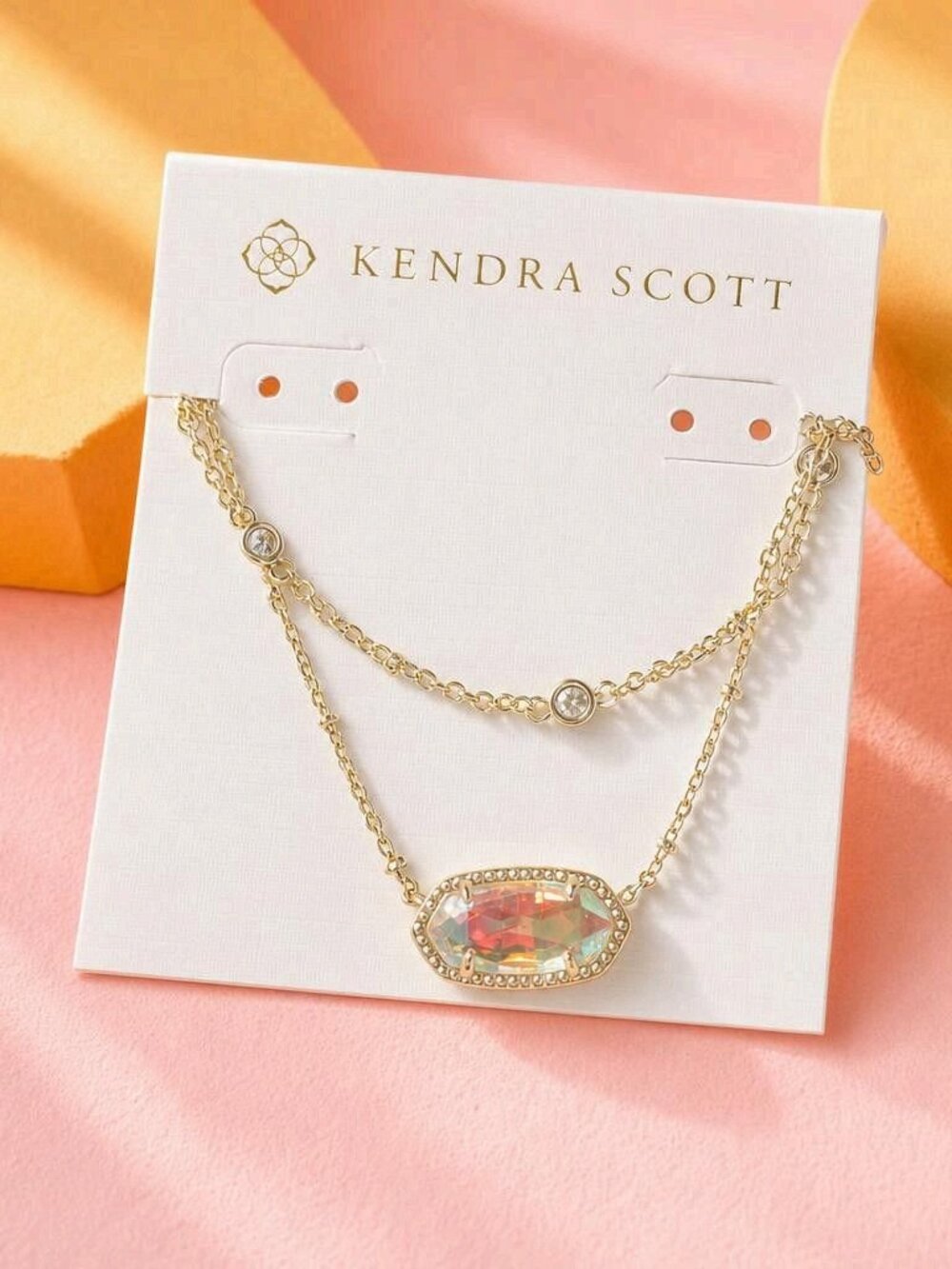 Kendra Scott Elisa Gold Multi Strand Necklace